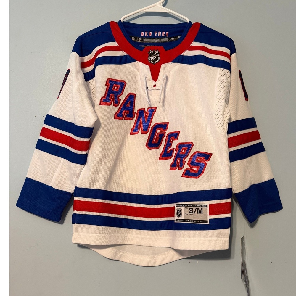 NHL New York Rangers Youth S/M Artemi Panarin #10 jersey White Road 2071